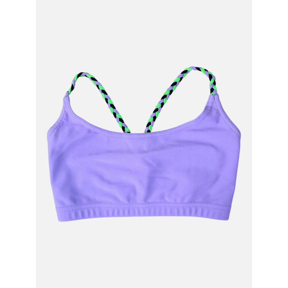Oxygen Dance Sports Bra Child Medium Purple Convertible Braided Straps